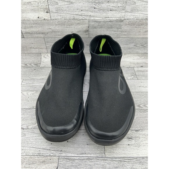 Oofos OOMG eeZee Shoes Mens Size 10 Black Slip On Recovery Athletic Comfort Foam